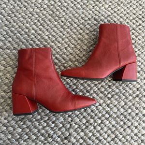 Red Vagabond booties